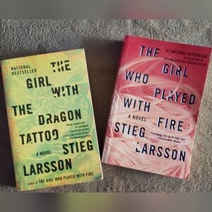 🏷The Girl with the Dragon Tattoo & The Girl Who Played with Fire Books
